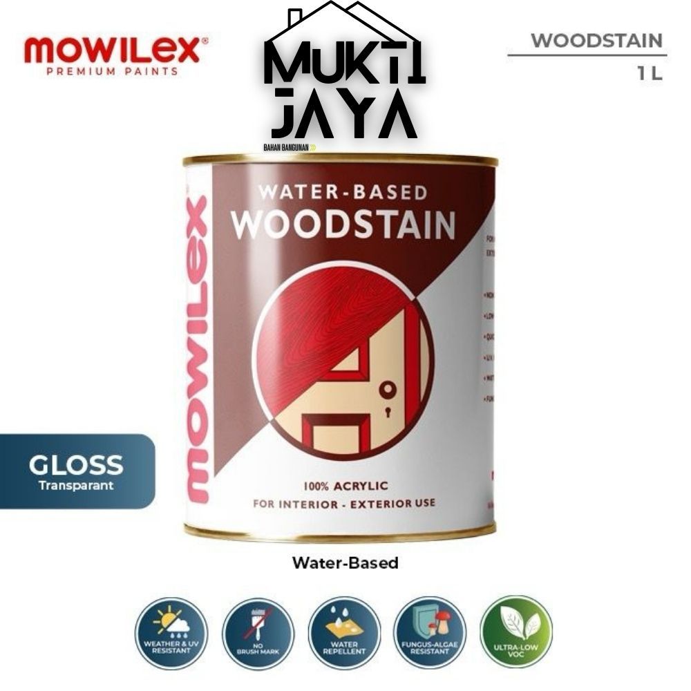 Jual Mowilex Woodstain Cat Pelapis Kayu Premium 1 L Shopee Indonesia 9524