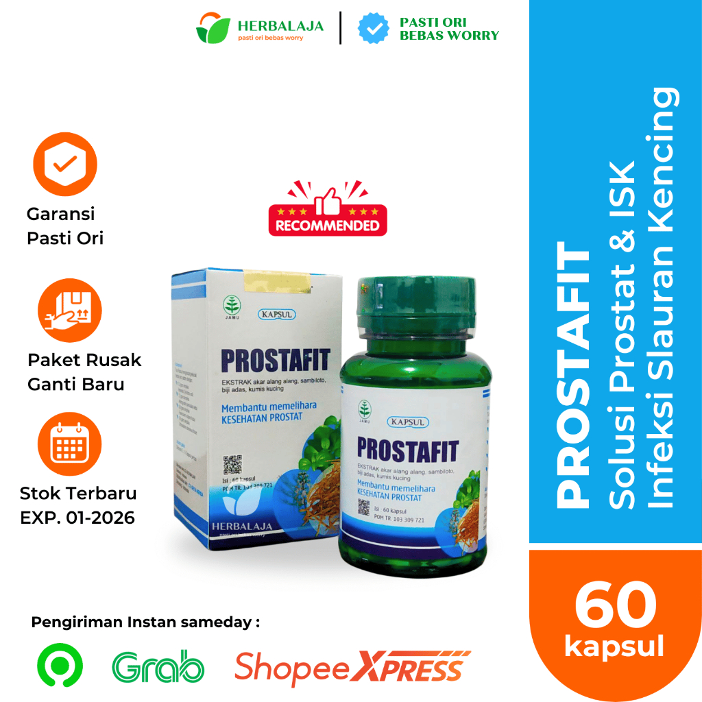 Jual [ Resmi ] Kapsul Prostafit Original Herbal Obat Prostat Paling