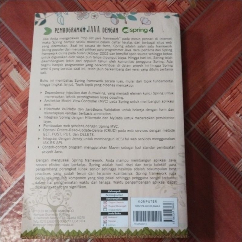 Jual pemrograman java dengan Spring 4 | Shopee Indonesia