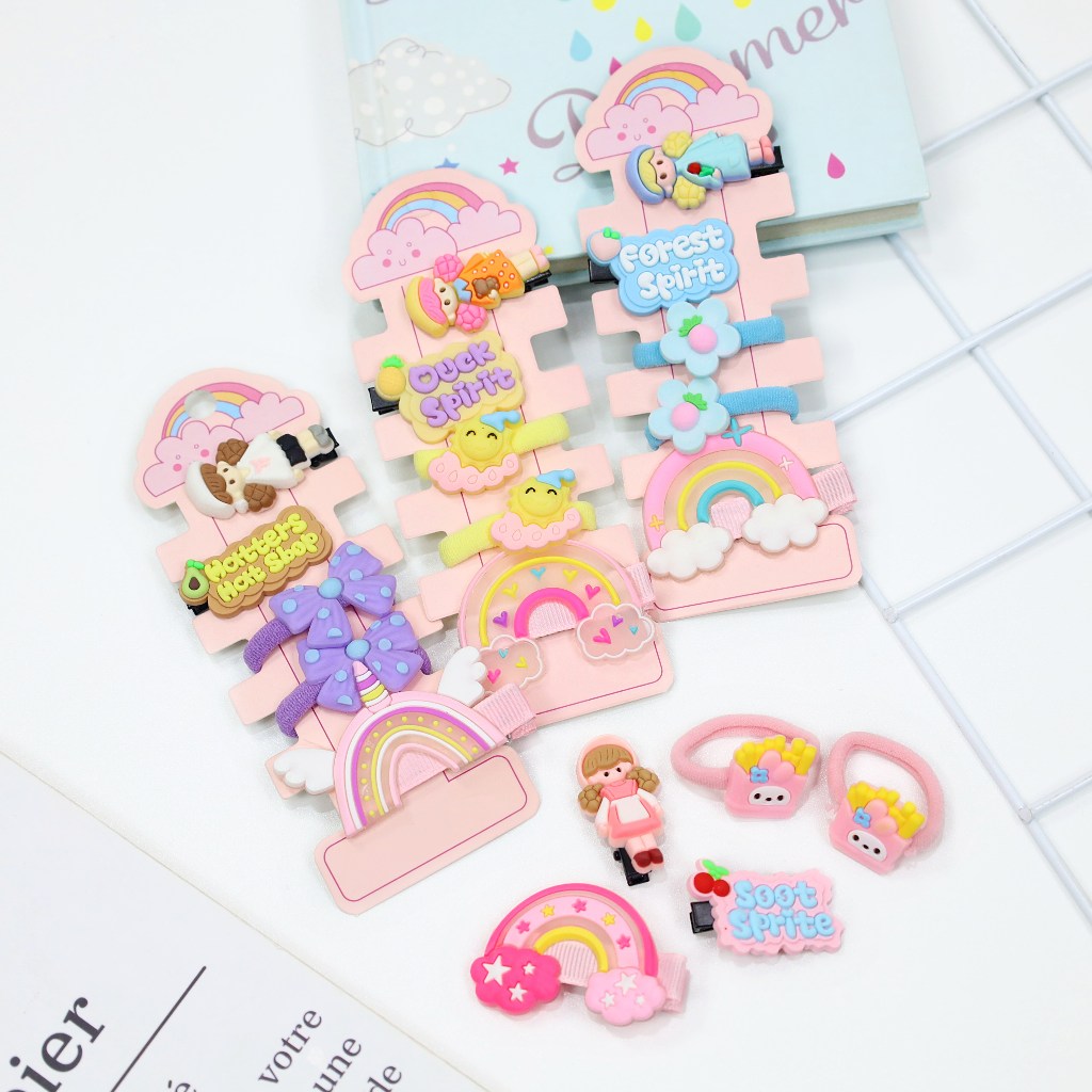 Jual (5 PCS) Yeji Hair Pin Korea / Jepitan Anak Perempuan Kunciran ...
