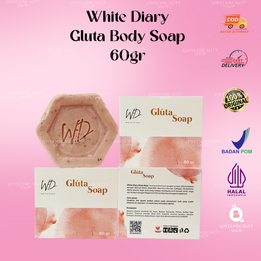 Jual White Diary Gluta Body Soap Shopee Indonesia