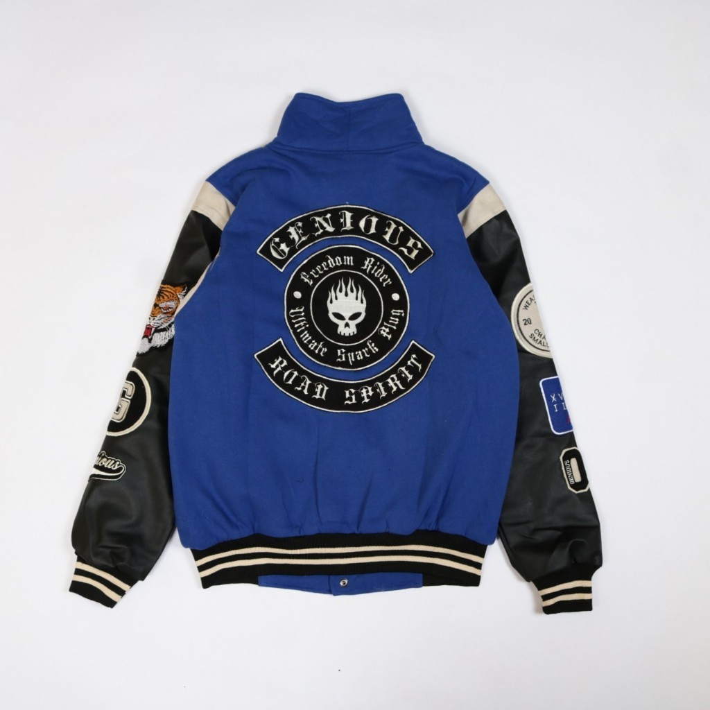 Jual Jaket Varsity Pria Wanita Road Spirit Fleece Leather High Quality ...