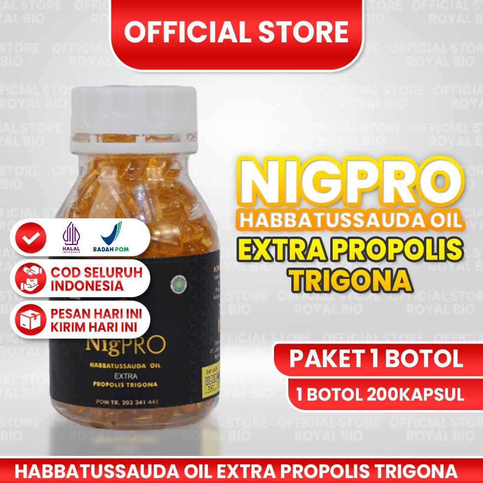 Jual ROYAL BIO - NigPRO isi 200 kapsul | Shopee Indonesia