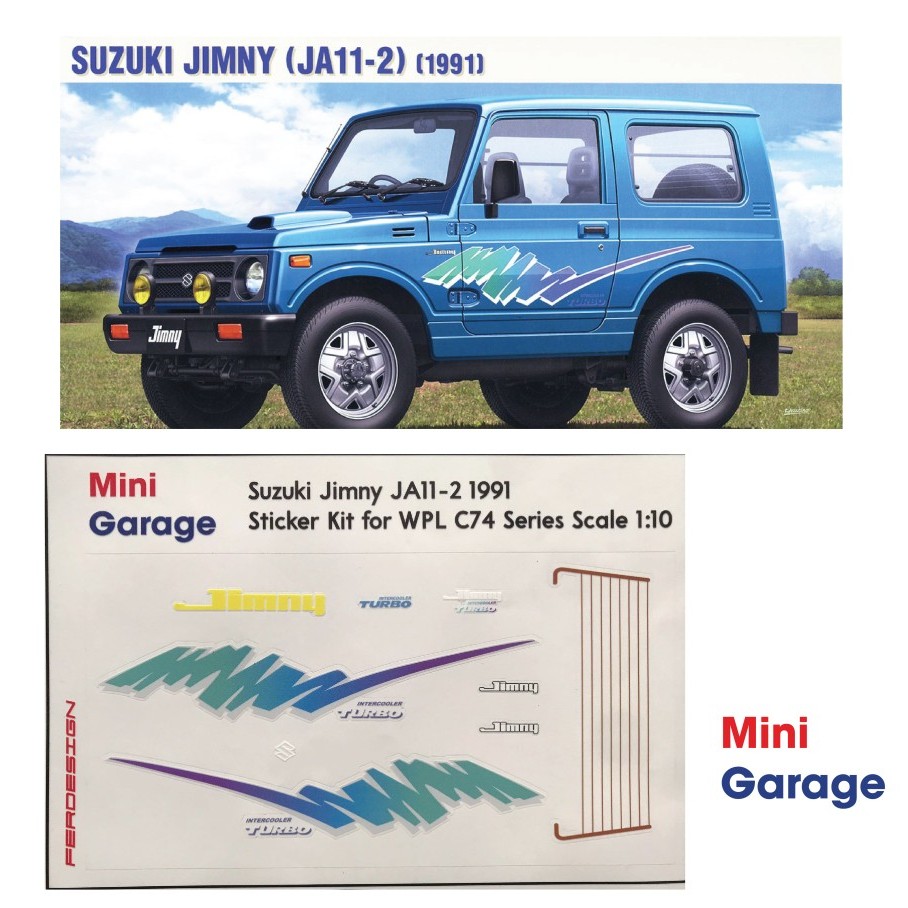 Jual Sticker Kit RC WPL C74 Suzuki Jimny skala 1/10 | Shopee Indonesia