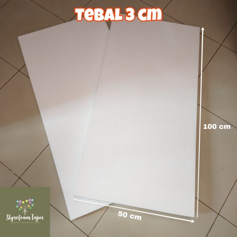 Jual 100 X 50 Tebal 3 Cm Styrofoam Lembaran Gabus Lembaran | Shopee ...