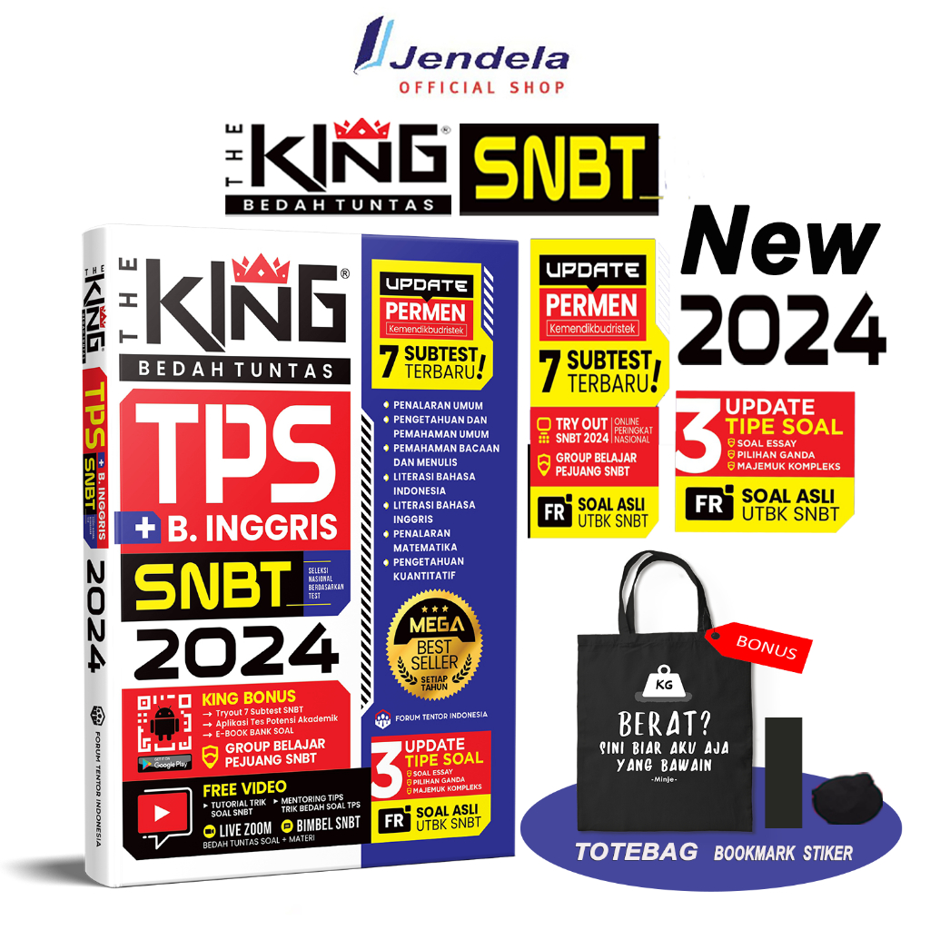 Jual The King TPS SNBT 2024 Bedah Tuntas Tes Potensi Skolastik Update ...