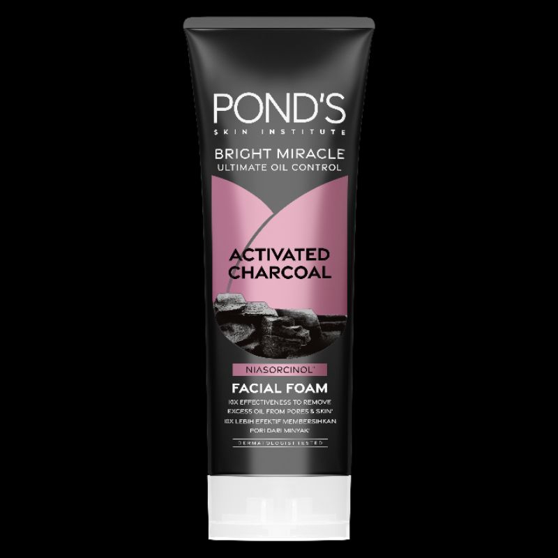 Jual Ponds Bright Miracle Ultimate Oil Control Activated Charcoal 100g Shopee Indonesia 6250