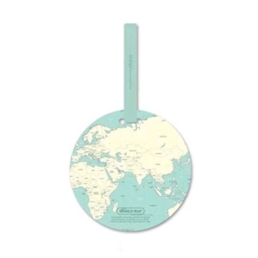 Jual World Map Luggage Tag Label Koper ( Koper Jadi Mudah Dikenal ...