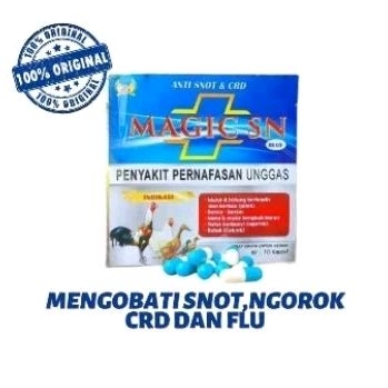 Jual Saset Magic Sn Biru Obat Ayam Snot Pilek Flu Crd Lainnya Ori