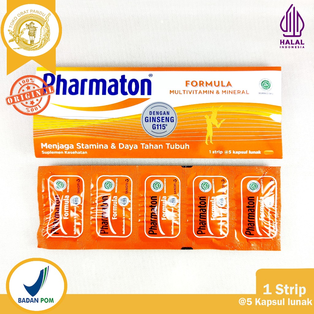 Jual PHARMATON FORMULA MULTIVITAMIN MINERAL (1 STRIP) | Shopee Indonesia