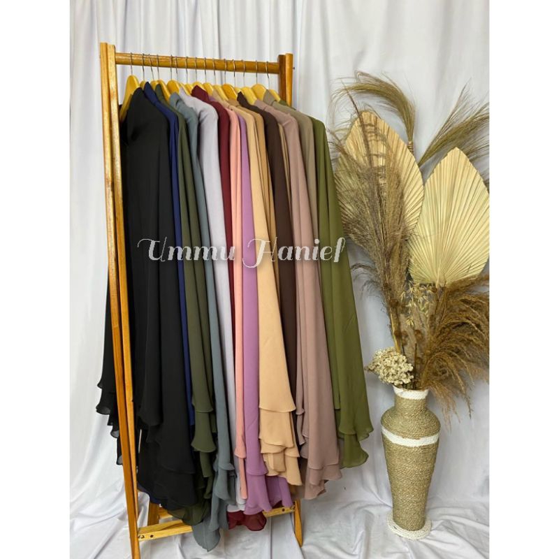 Jual Ummu Hanief || Hijab Jilbab Instan Basic Syar'i XL- Chiffon Arab ...