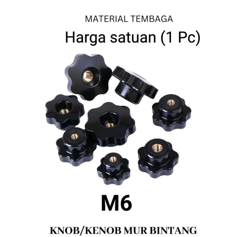 Jual Knob Bintang Kenop Bintang Mur Bintang Knob Mur Bintang