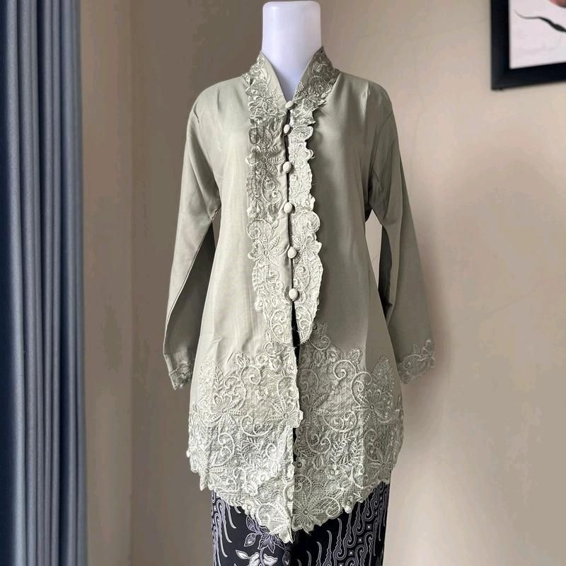 Jual Zahrah Gallery Kebaya Encim Bordir Senada Model Kartini Encim Kartini Shopee Indonesia