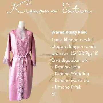 Kimono Satin Velvet Bride Wedding Pengantin Elegan