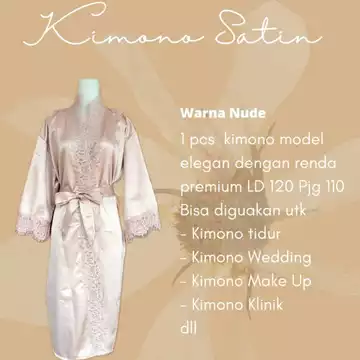 Kimono Satin Velvet Bride Wedding Pengantin Elegan