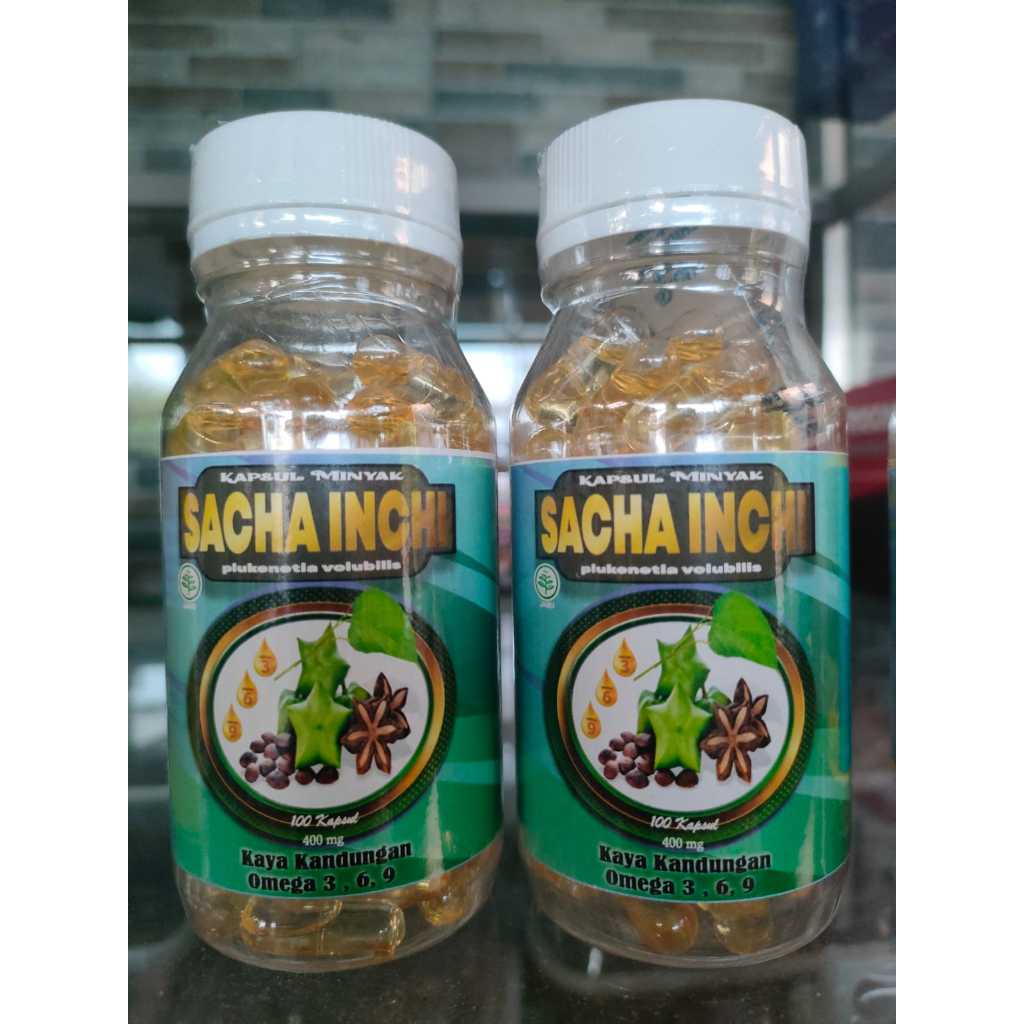 Jual obat herbal kapsul minyak sacha inchi isi 100 kapsul original ...