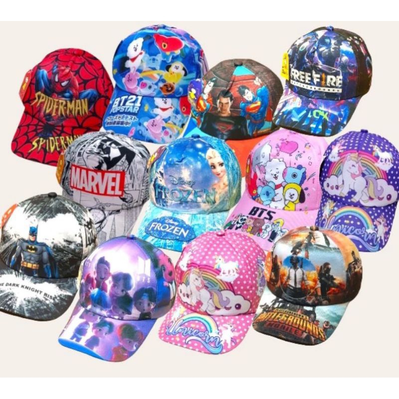 Jual TOPI ANAK KARAKTER / TOPI ANAK FULL PRINT PREMIUM | Shopee Indonesia