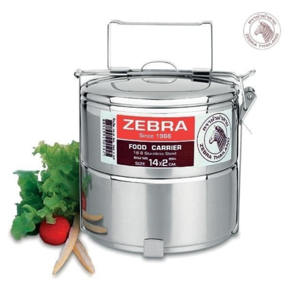 Jual ZEBRA Food Carrier 14x2 / Rantang 2 Susun Food Carrier 14 Cm ...