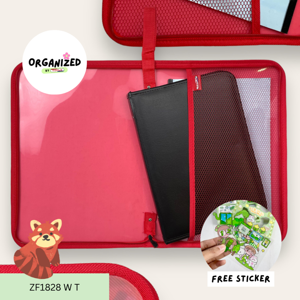 Jual Topla Zipper File map jala resleting folder dokumen organizer ...