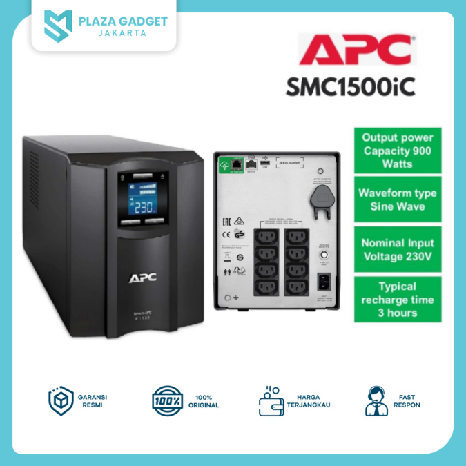 Jual Ups Apc Smc1500ic Smart Ups C 1500va Lcd 230v With Smartconnect Garansi Resmi 2 Tahun 8628