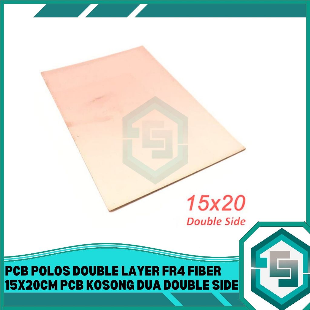 Jual PCB POLOS DOUBLE LAYER FR4 FIBER 15X20CM PCB KOSONG DUA DOUBLE