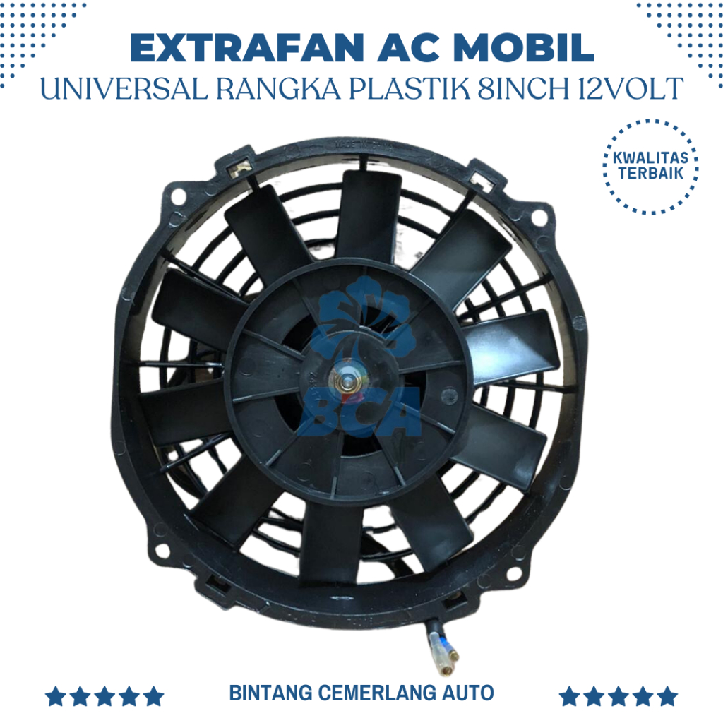 Jual EXTRAFAN EXTRA FAN AC Mobil Universal Rangka Plastik 8 Inch 8 inci ...