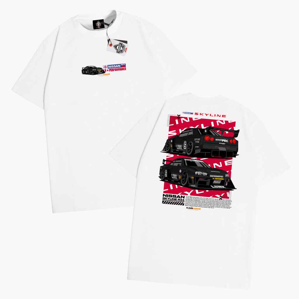 Jual KRMK Kaos T Shirt Baju Distro Cowok Cewek Pria Wanita Keren Unisex  Katun Combed 24s Original Premium Mobil lNISSAN SKYLINE R34 BLACK LBWK  LIBERTY WALK Otomotif GARASI DRIFT Mini GT Hitam