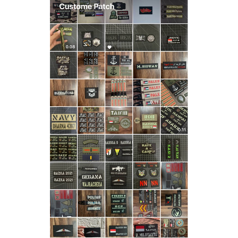 Jual CHECKOUT Custom Patch (WAJIB BACA DESKRIPSI) | Shopee Indonesia
