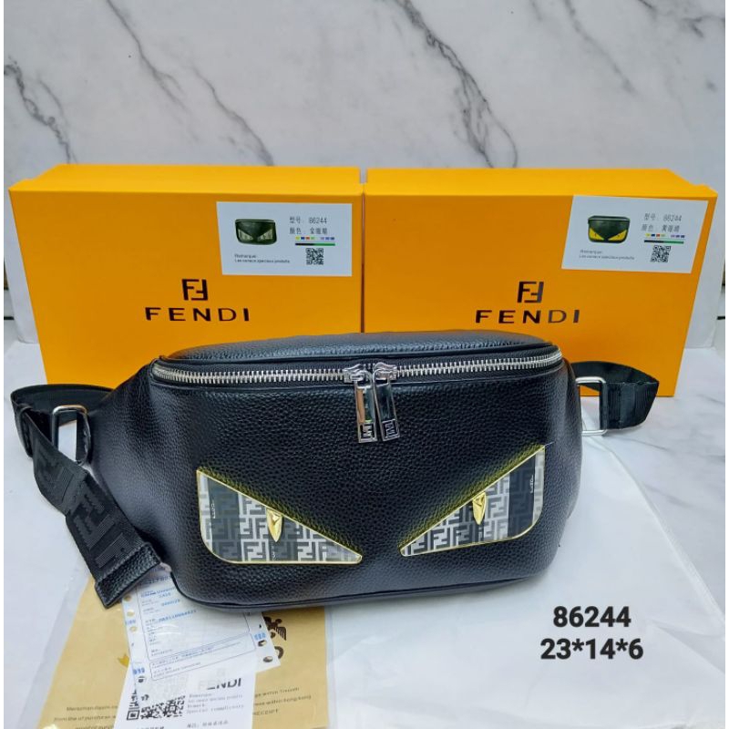 Jual WAISTBAG Fendi mata abu (free sarung +serti+box) | Shopee Indonesia