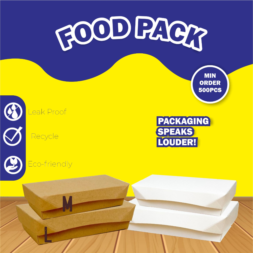 Jual CUSTOM CETAK PACKAGING IVORY / LUNCH BOX / KEMASAN MAKANAN PREMIUM