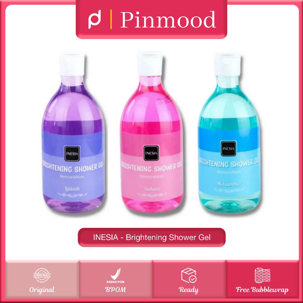 Jual INESIA - BRIGHTENING SHOWER GEL ( 300 ml ) - Sabun Mandi Badan ...