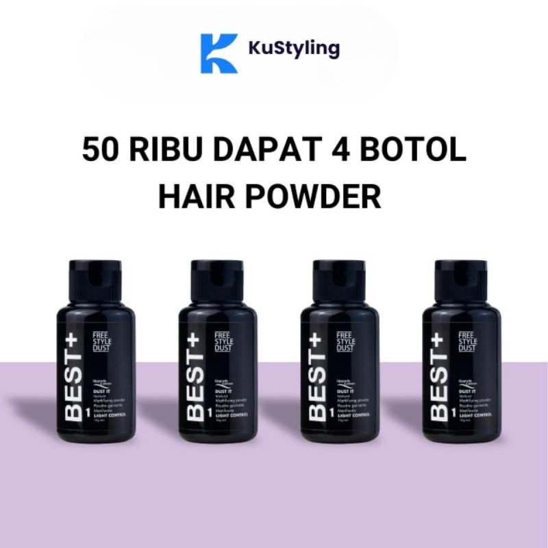 Jual Dapat 4 Best+ Hair Powder Light Control 15gr Free Styling Dust ...