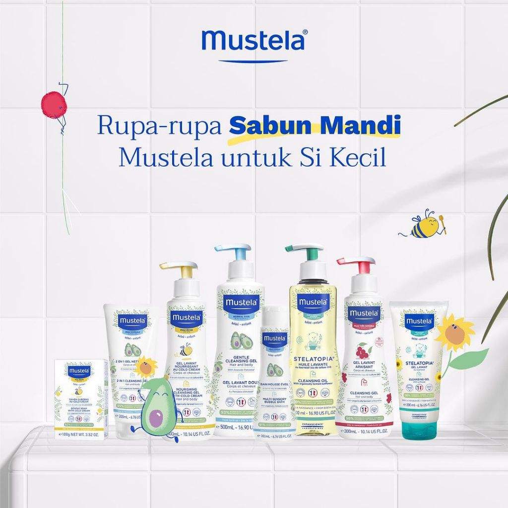 Jual Mustela Hydra Bebe Gentle Cleansing Gel Stelatopia Nourishing Gel