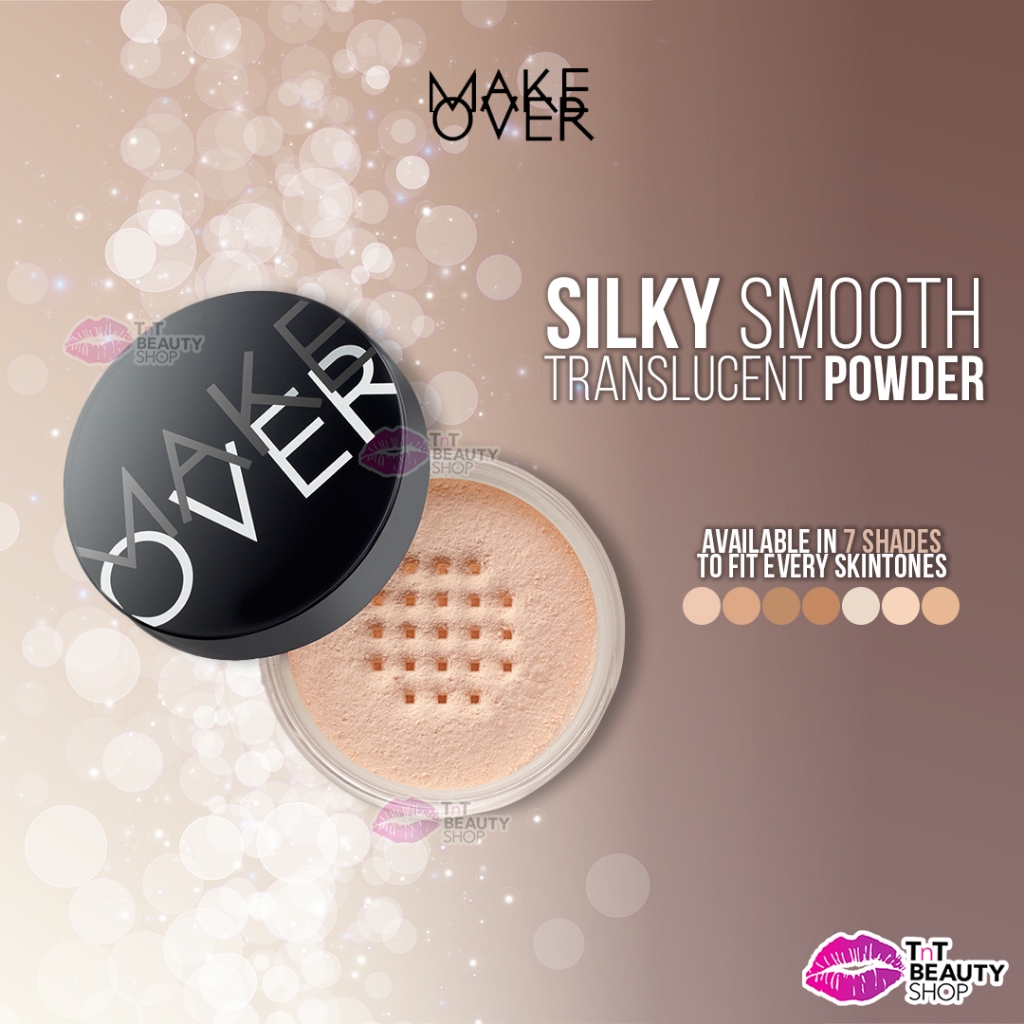 Jual MAKE OVER Silky Smooth Translucent Powder 35 gr | MakeOver Bedak ...