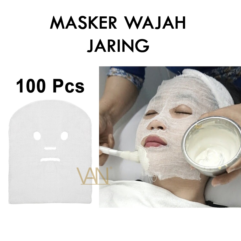 Jual MASKER WAJAH JARING 100pcs / MASKER FACIAL | Shopee Indonesia