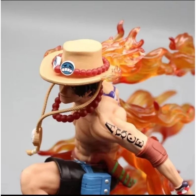 Jual Statue One Piece Portgas D Ace Battle pose Fire Effect Figure ...