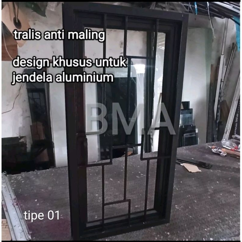 Jual teralis anti maling jendela aluminium tralis | Shopee Indonesia