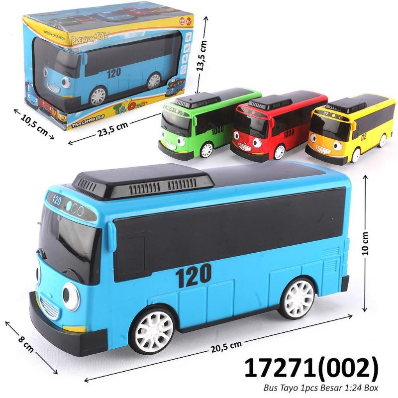 Jual Happy Toys - Mainan Anak Bus Tayooo Ada Lampu Musik Berjalan Bump ...