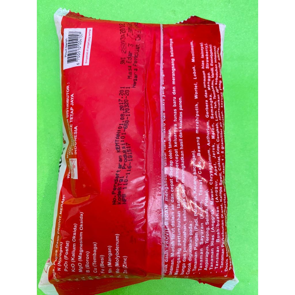 Jual Pupuk Daun PROVIT MERAH 500gr | Shopee Indonesia