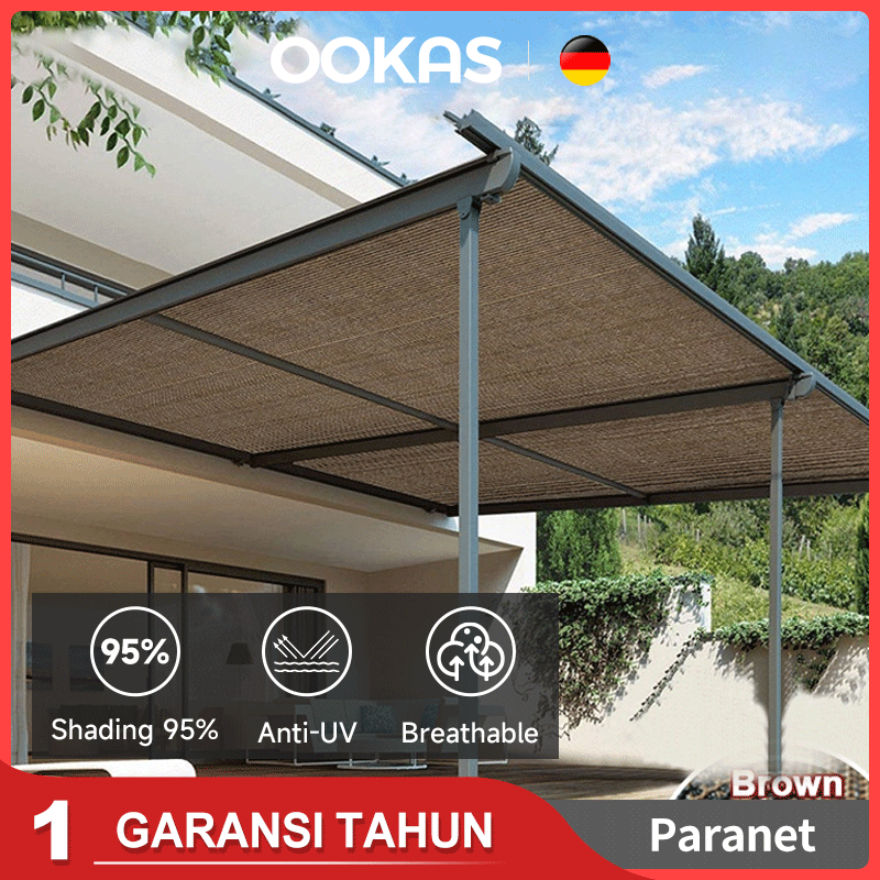 OOKAS Sunshade Net Jaring Kerai Paranet 95% anti uv 1M 2M 3M 4M 5M 6M 8M tabir surya
