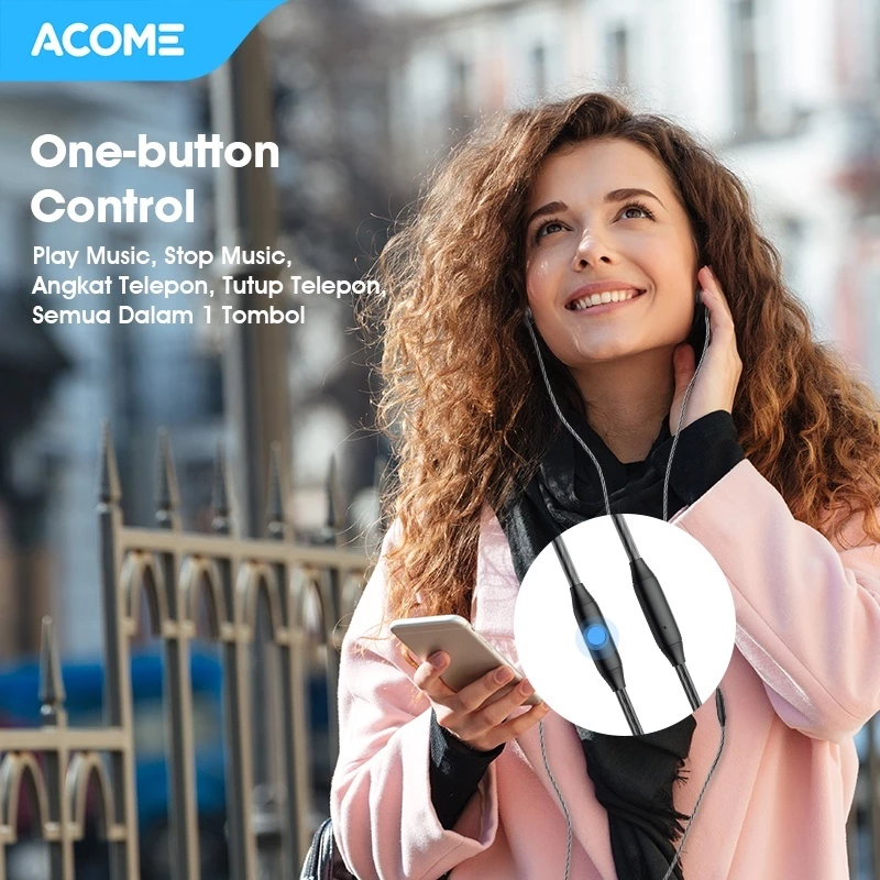 VIVAN X ACOME Wired Earphone Headset AluminumAlloy Garansi Resmi 1 thn AW08