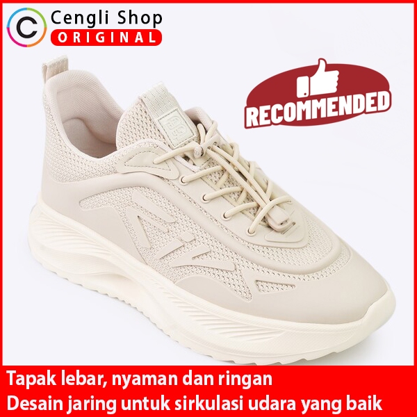 Jual Emd Sepatu Pria Sneaker Everbest Original Kets Coklat Beige Cream Ori Shopee Indonesia