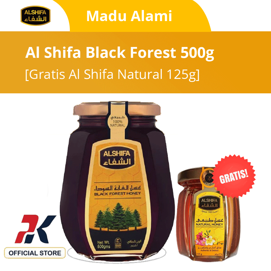 Jual [Gratis Al Shifa Natural 125g] Al Shifa Black Forest 500g | Shopee ...
