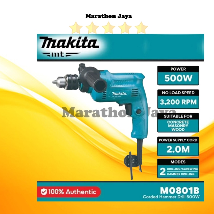 Jual Mesin Bor Makita M0801b M0600b Bor Listrik Kayu Besi Beton POWER ...