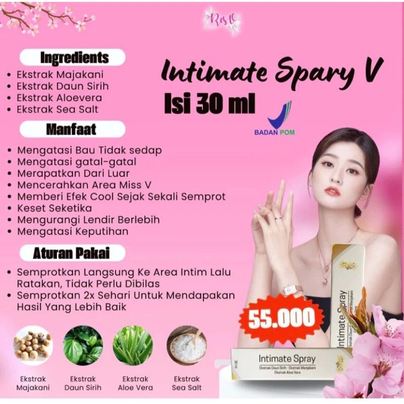 Jual ( BEST SELLER ) INTIMATE SPRAY & BRIGHTENING BY RES V BPOM ...
