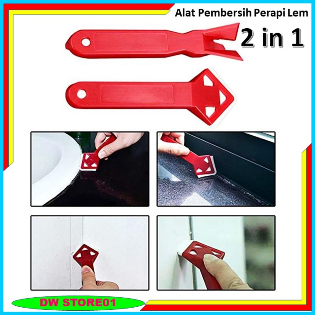 Jual 2 in 1 Alat Pembersih Perapi Lem Silikon Sealant Tool Scraper alat ...
