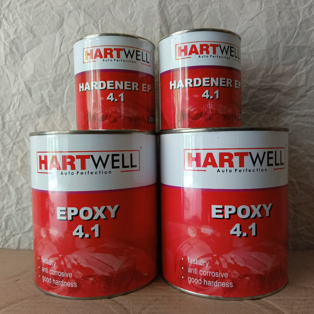 Jual Epoxy Primer Hartwell PSEP 4:1 1kg set - Black / Epoxy Hartwell ...