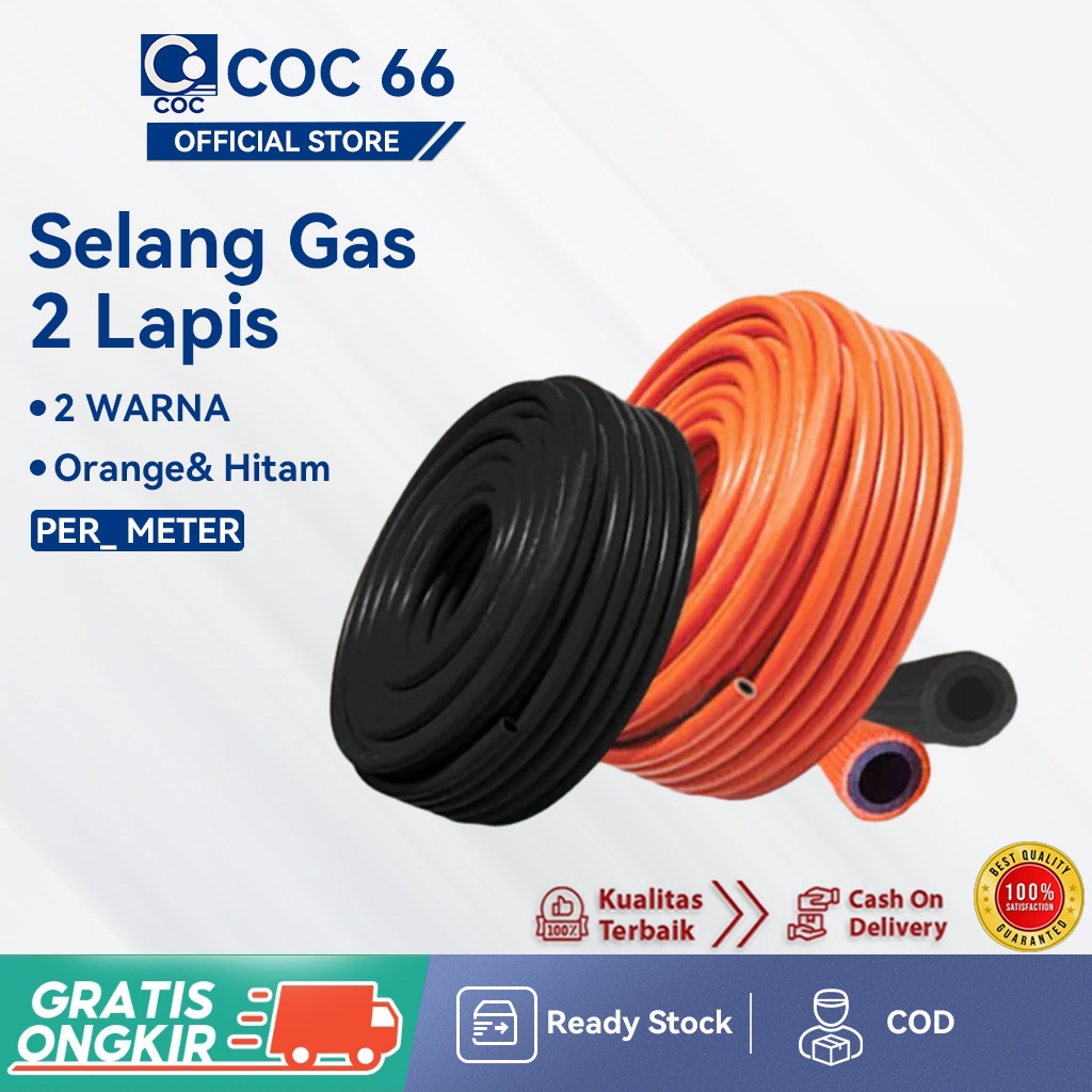 Jual Selang Kompor Gas Lpg Lapis Permeter Standar Sni Murah Anti