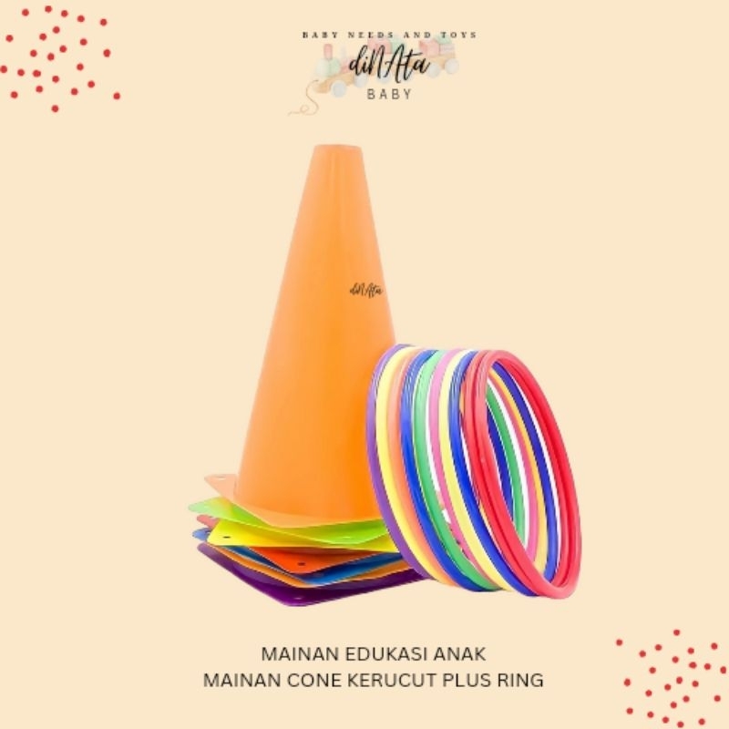 Jual [ DINATA Baby ] Mainan Anak BIG Cone Kerucut Plus Ring / Mainan ...
