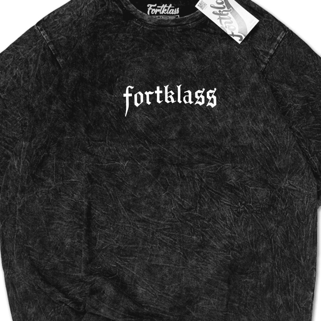 Jual FortKlass Kaos Wash FEARLESS Kaos Oversize Pria Lengan Pendek ...